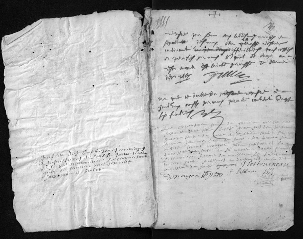 Collection du greffe. Baptêmes, mariages, sépultures, 1668 - Les années 1617-1667 sont lacunaires dans cette collection