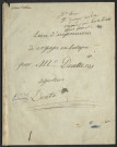 1J1492 - Journal de voyage manuscrit du futur libraire Edouard Dentu âgé de 11 ans en Centre-Val de Loire (1842)