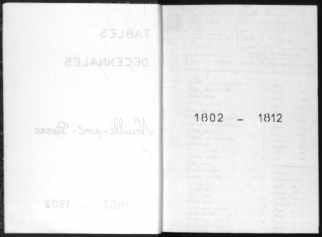 Naissances, mariages, décès