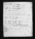 Collection du greffe. Baptêmes, mariages, sépultures, 1753-1754
