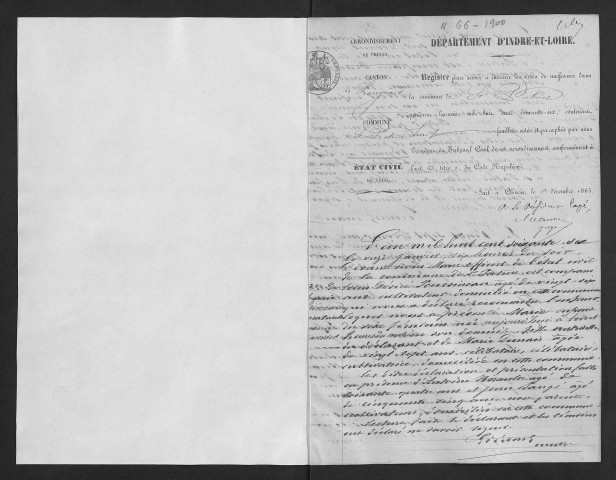 Naissances, 1866-1900