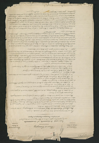 Documents relatifs au règlement d'eau des moulins de Requeugne, de Tauxigny et de Ligoret (1843-1847)