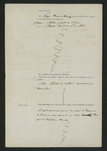 Procès-verbal de visite (9 juillet 1868)