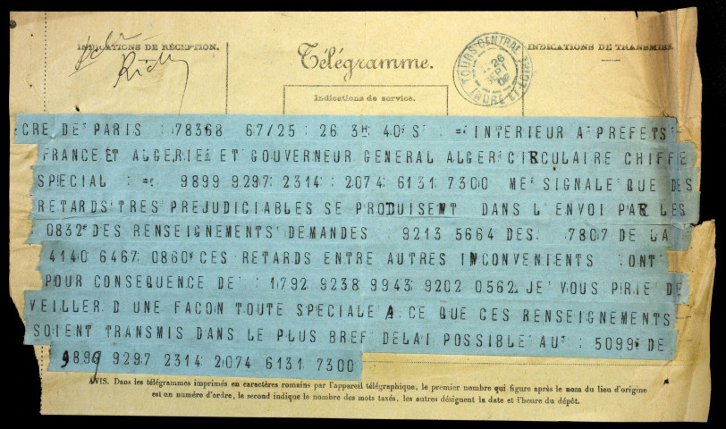 Personnel : généralités, correspondance, instructions (1830-1940) ; demandes de renseignements sur postulants à un emploi (enquête 1938).