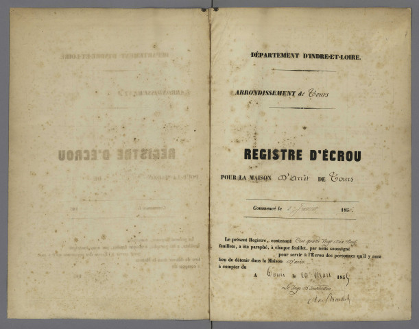 8 janvier 1856-11 juillet 1857