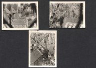 Vue prise de la Tour Charlemagne, place Châteauneuf, hôtel de la Croix Blanche.