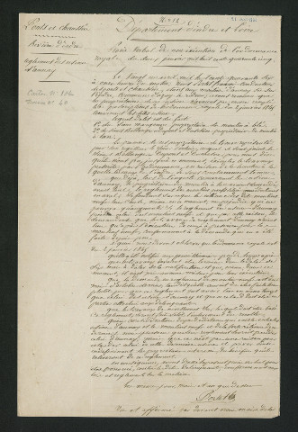 Procès-verbal de récolement (21 avril 1846)