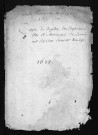 Collection du greffe. Baptêmes, mariages, sépultures, 1677