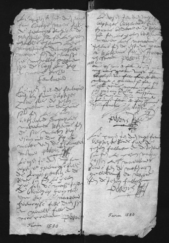 Collection communale. Baptêmes, 1580-1611 ; mariages 1629-1633