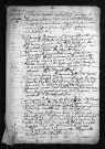 Collection du greffe. Baptêmes, mariages, sépultures, 1707 - L'année 1706 est lacunaire dans cette collection
