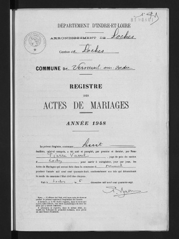 Mariages, 1948