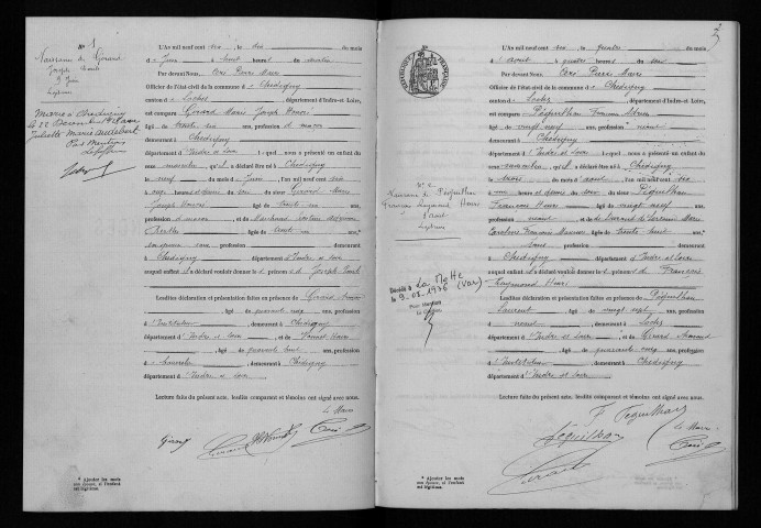 Naissances, 1906-1922