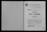 Mariages, 1902-1905