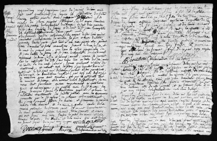 Collection du greffe. Baptêmes, mariages, sépultures, 1785