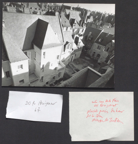 20 rue Briçonnet, photo prise du haut de la maison de Tristan.