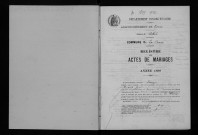 Mariages, 1899-1905