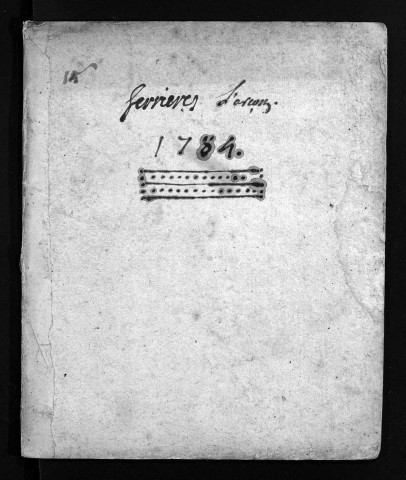 Collection du greffe. Baptêmes, mariages, sépultures, 1784