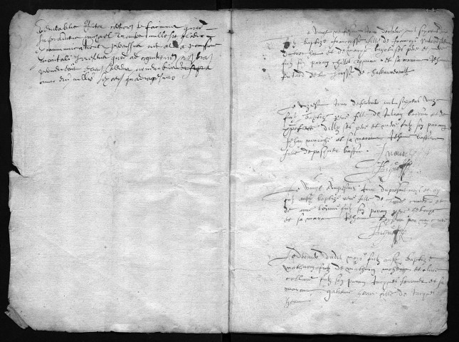 Collection communale. Baptêmes, 29 octobre 1610-1er octobre 1624 (lacunes)