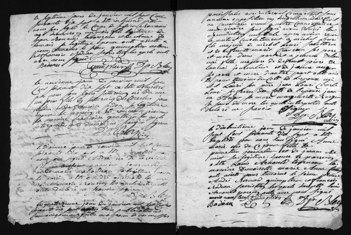 Collection du greffe. Baptêmes, mariages, sépultures, 1777