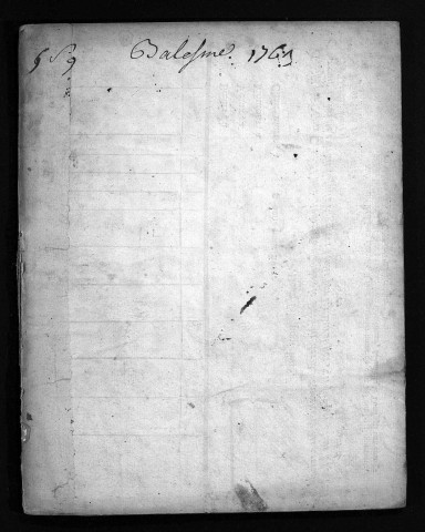 Collection du greffe. Baptêmes, mariages, sépultures, 1763