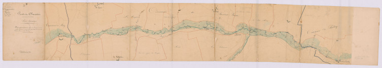 Plan général de la rivière du Brignon dans les communes de Ferrière-Larçon et de Paulmy (15 novembre 1854)