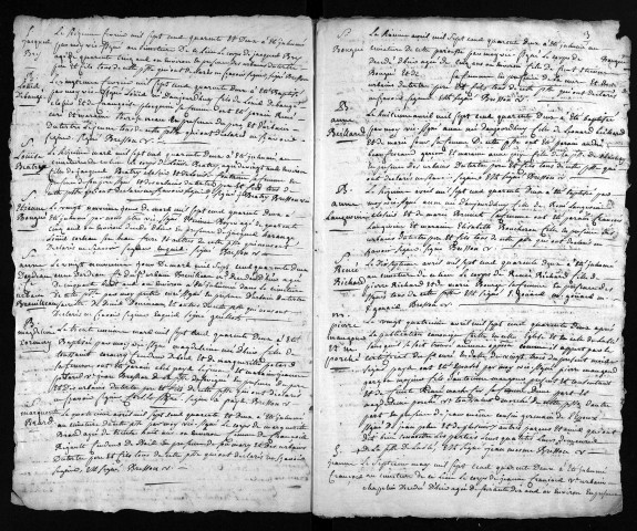 Collection du greffe. Baptêmes, mariages, sépultures, 1741-1742 - L'année 1740 est lacunaire dans cette collection