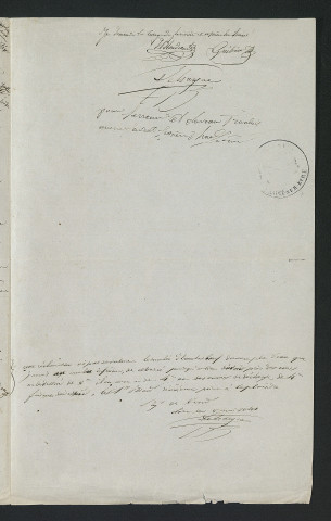 Procès-verbal de visite pour faire connaître le rapport de l'ingénieur des Ponts et Chaussée (4 mai 1841)