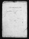 Collection du greffe. Baptêmes, mariages, sépultures, 1791 (avant suppression de la paroisse)
