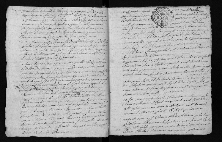 Collection communale. Baptêmes, mariages, sépultures, 1731-1735