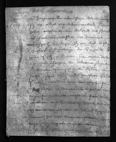 Baptêmes, mariages, sépultures, 1704