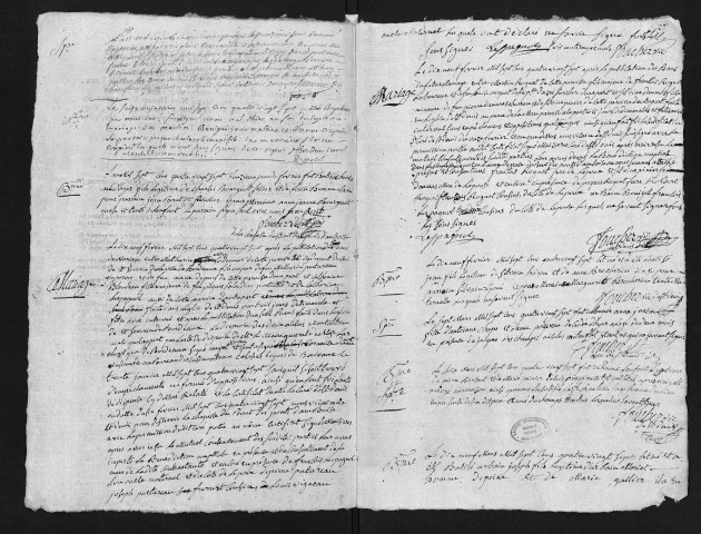 Collection du greffe. Baptêmes, mariages, sépultures, 13 janvier-18 décembre 1787