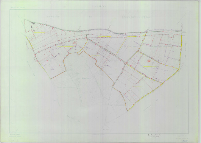 Section ZC, feuille 1b, et ZD, feuille 1a