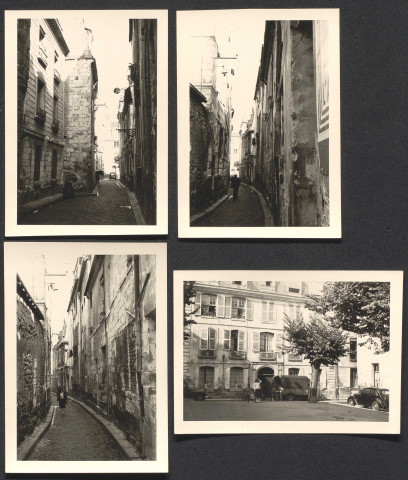 17 et 19 rue de la Lamproie avant démolition ; rue de la Lamproie, vue prise de la rue du Commerce.