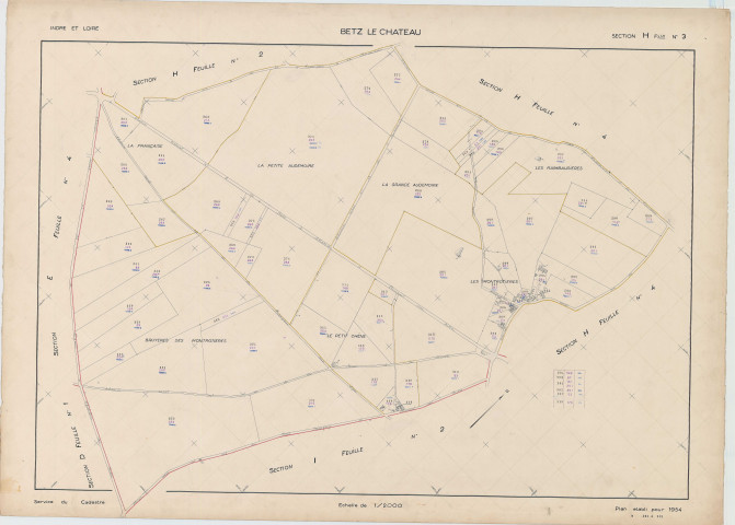Section H, feuille 3