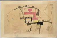 Feuille n°1 : plan général des constructions projetées dans l'ancienne forteresse pour l'appropriation de la maison d'arrêt.