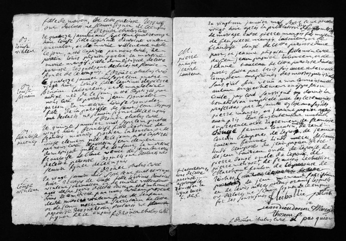 Collection du greffe. Baptêmes, mariages, sépultures, 1788