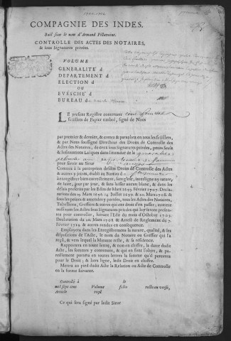1720 (1er octobre)-1722 (6 mai)