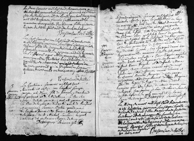 Baptêmes, mariages, 1771