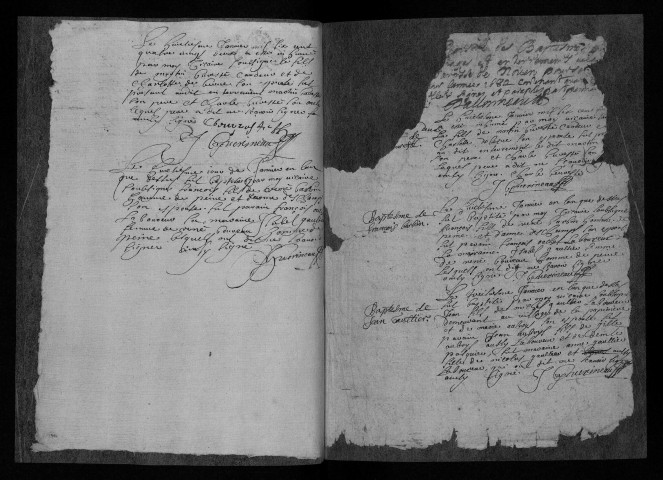 Collection communale. Baptêmes, mariages, sépultures, 1682