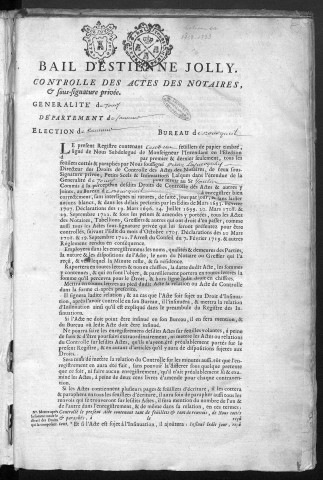 1738 (12 novembre)-1739 (31 mars)