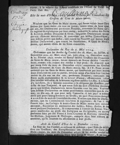 Baptêmes, mariages, sépultures, 1736