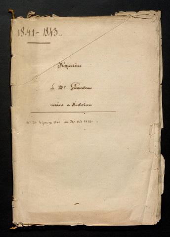 6 janvier 1841-8 mai 1843