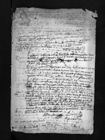 Baptêmes, mariages, sépultures, 1753