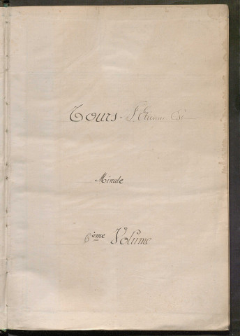 Tours sud-est. - Matrice des propriétés non bâties, fol 2401 à 2900 (1914-1927).