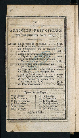 Annuaire du département de l'Indre-et-Loire - 1827.