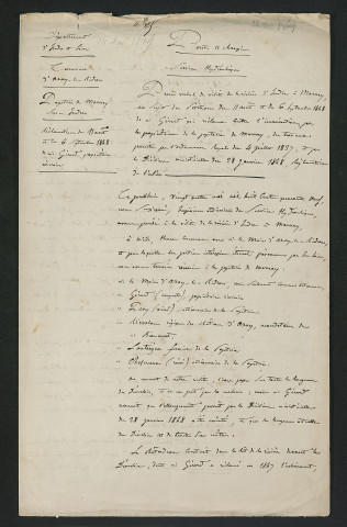 Procès-verbal de visite (24 mai 1849)