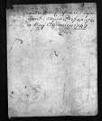 Collection du greffe. Baptêmes, mariages, sépultures, 1740-1742