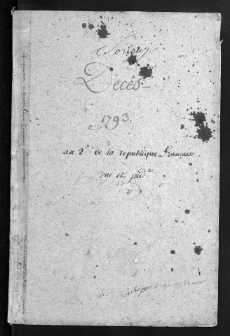 Décès, 1793-an II