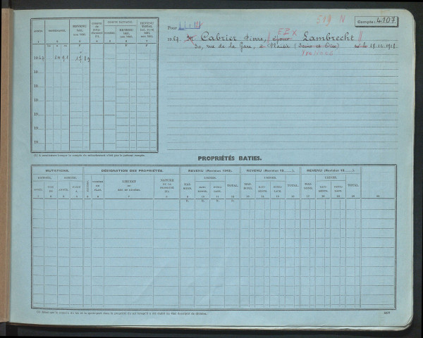 Comptes actifs Ca - Col.