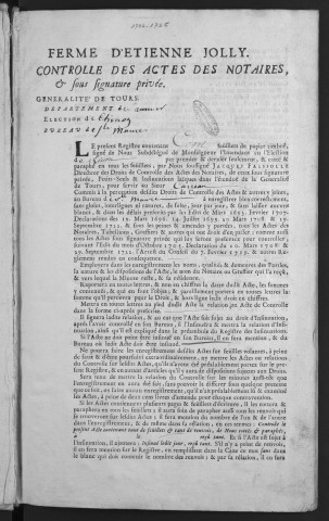 1734 (25 octobre)-1735 (13 juillet)